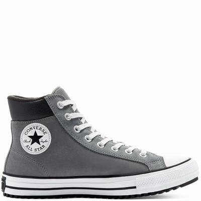 Converse Suede Chuck Taylor All Star PC Boot - Naisten Matalavartiset Tennarit - Harmaat VaaleanVihr